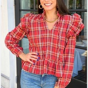 NWT🔥 BLANK 🔥NYC 🔥CHECK THAT OUT BLOUSE🔥